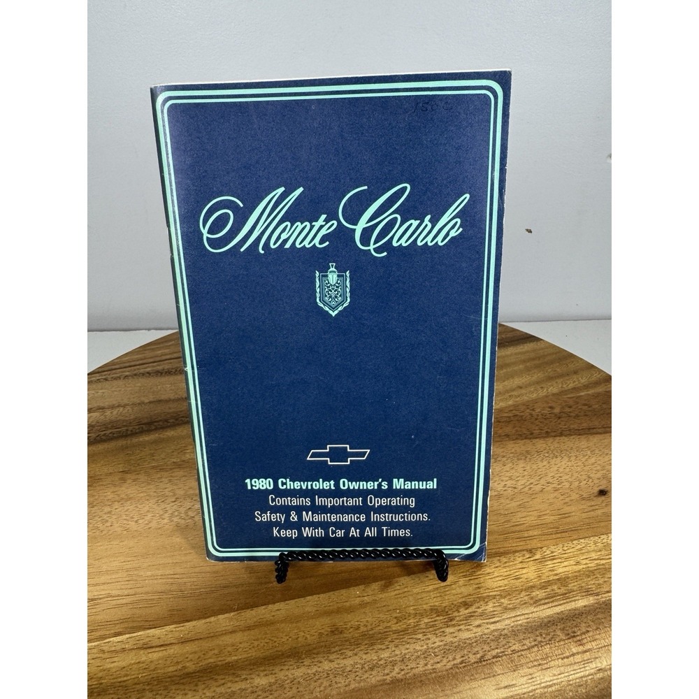 1980 Chevrolet Monte Carlo passenger car owners manual ORIGINAL literature
